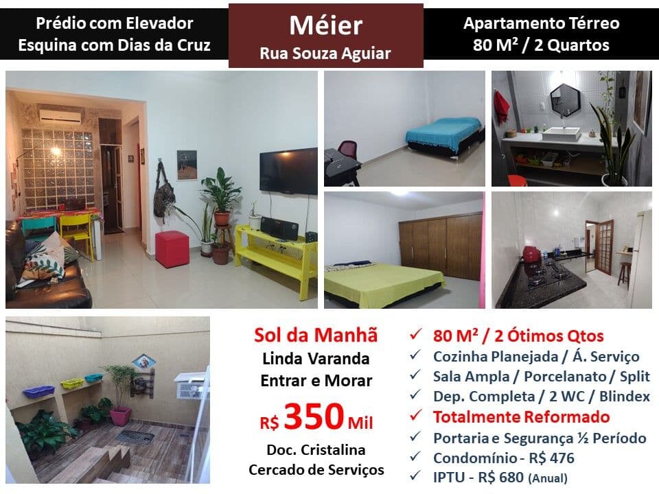 Apto Meier Souza Aguiar 80M² Garden