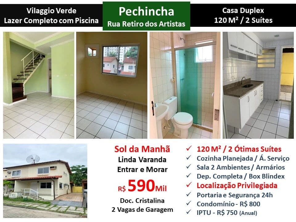 Casa JPA Pechincha Villagio Verde 120M²