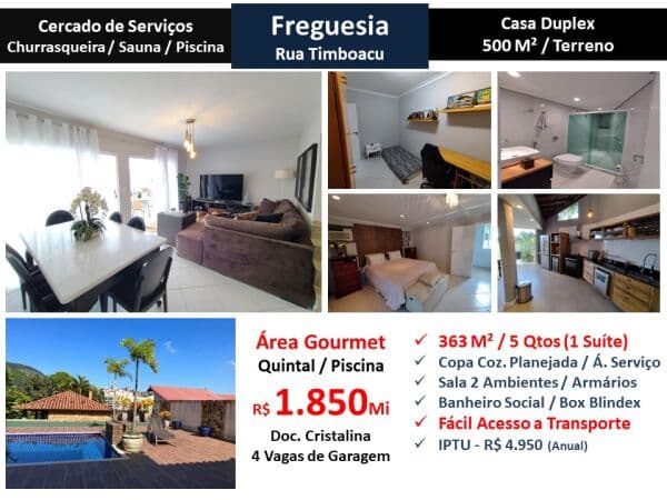 Casa JPA Freguesia Timboacu 362M²