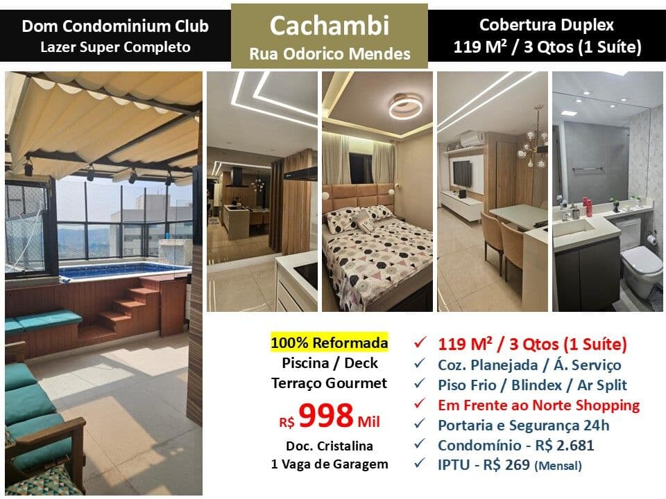 Cob Cachambi Odorico Mendes Dom Condominium Club 119M²