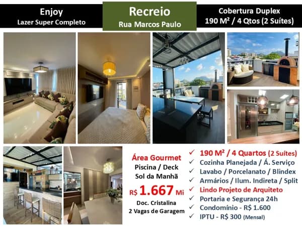 Cob Recreio Zico Enjoy 190M²