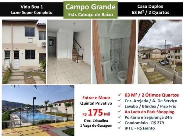 Casa Campo Grande Vida Boa 1 63M²