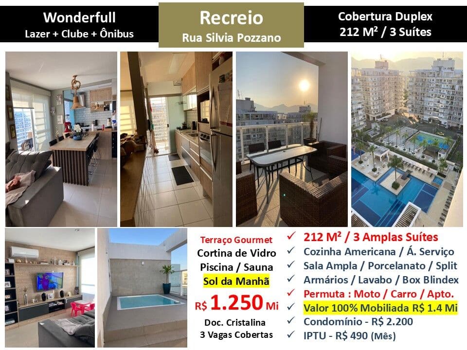 Cob Recreio Zico Wonderfull 212M²