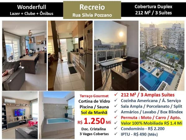 Cob Recreio Zico Wonderfull 212M²