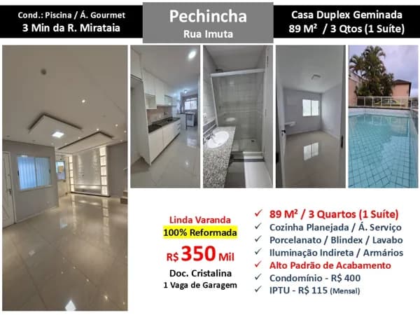 Casa JPA Pechinhca Imuta 89M²