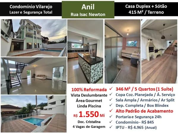 Casa JPA Anil Vilarejo 346M²