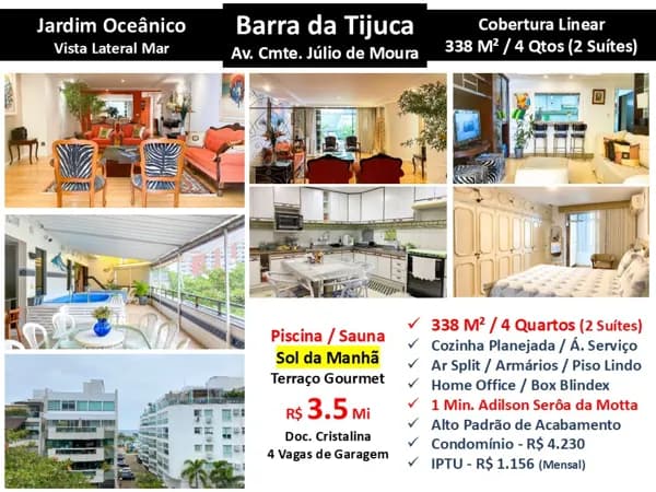 Cob Barra da Tijuca JO Julio de Moura 338M²