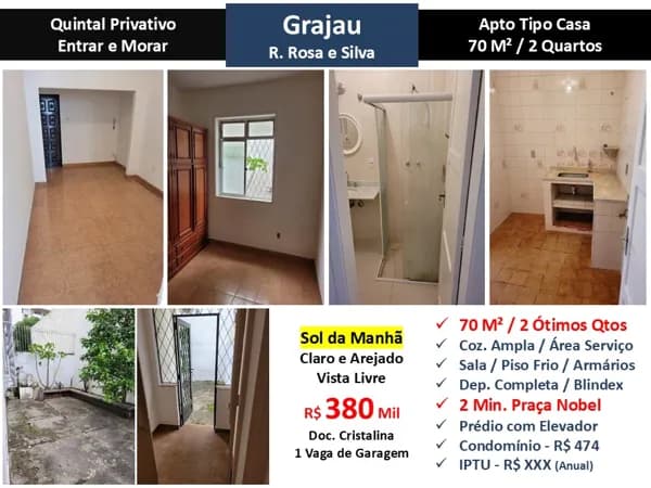 Apto Grajaú Rosa e Silva 70M² Garden