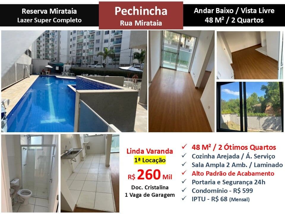 Apto JPA Pechincha Reserva Mirataia 48M²