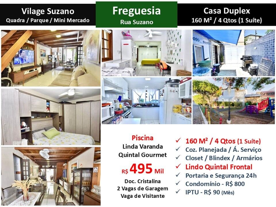 Casa JPA Freguesia Vilage Suzano 160M²