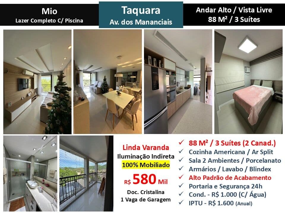 Apto JPA Taquara Mio 88M²