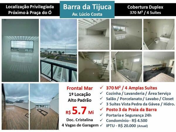 Cob Barra da Tijuca Praia JO 370M²
