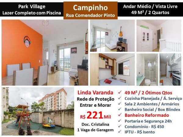 Apto JPA Campinho Park Village 49M²