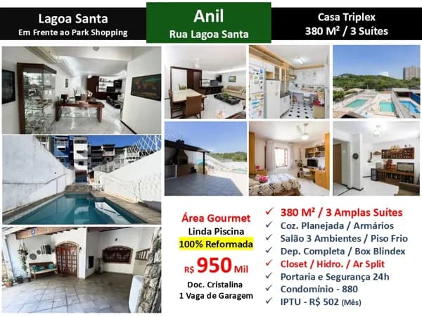 Casa JPA Anil Lagoa Santa 380M² 2