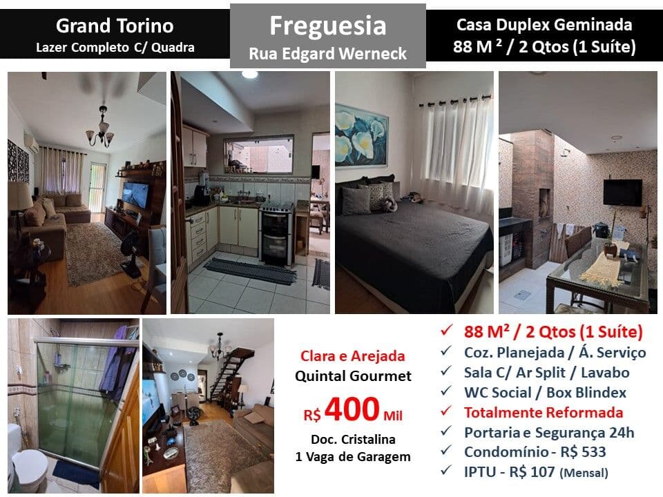 Casa JPA Pechincha Edgard Werneck Grand Torino 88M²