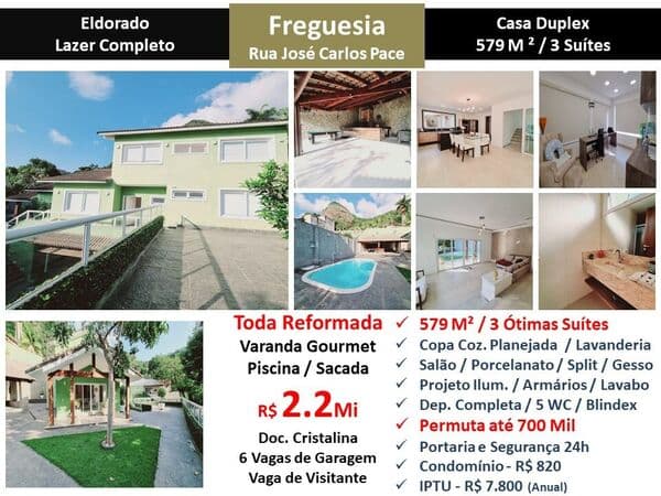 Casa JPA Freguesia Eldorado 579M²