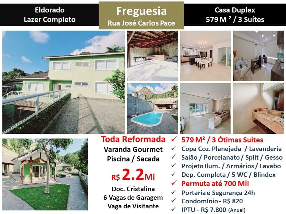 Casa JPA Freguesia Eldorado 579M²