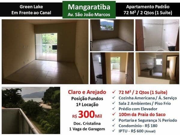 Apto Mangaratiba Green Lake 72M² 2