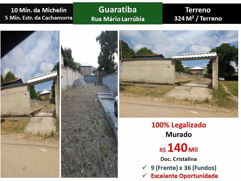 Terreno Guaratiba Mario Larrubia 324M²