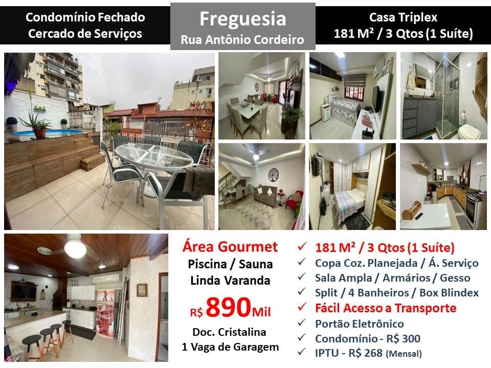 Casa JPA Freguesia Antônio Cordeiro 181M² 2