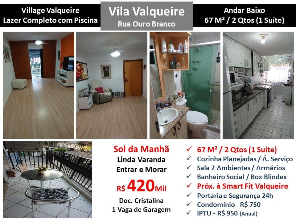 Apto JPA Valqueire Ouro Branco Village Valqueire 67M²
