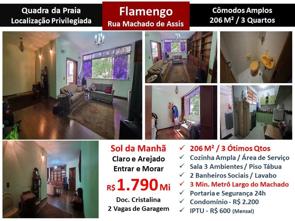 Apto Flamengo Machado de Assis 206M²