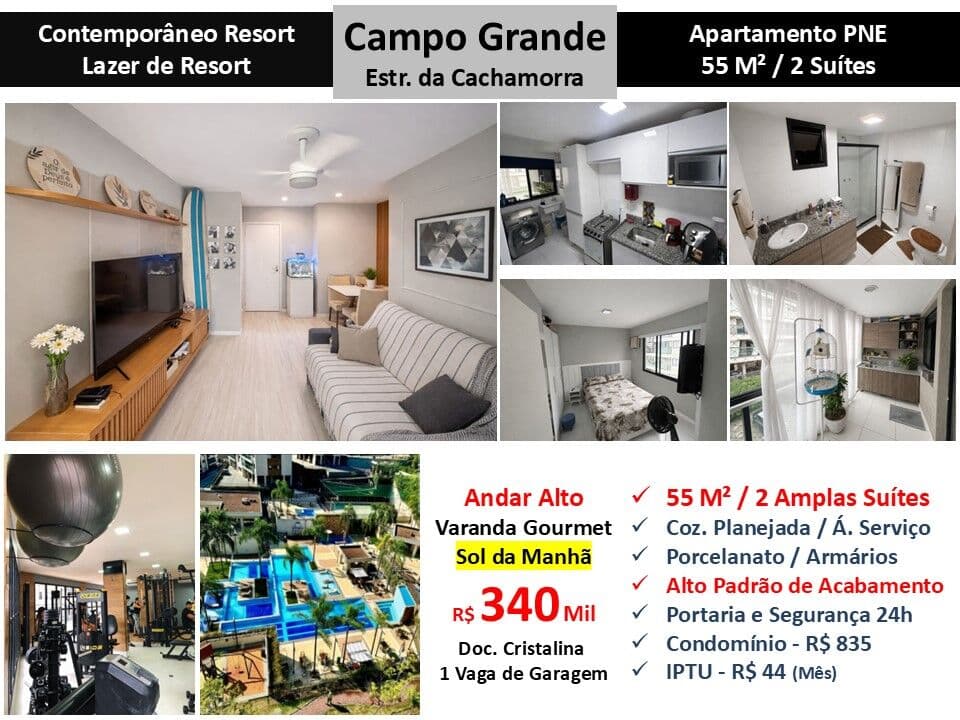 Apto Campo Grande Contemporâneo 55M²