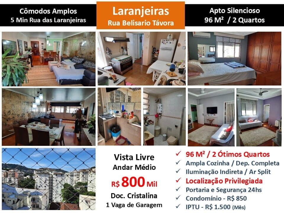 Apto Laranjeiras Belisario Tavora 96 m²