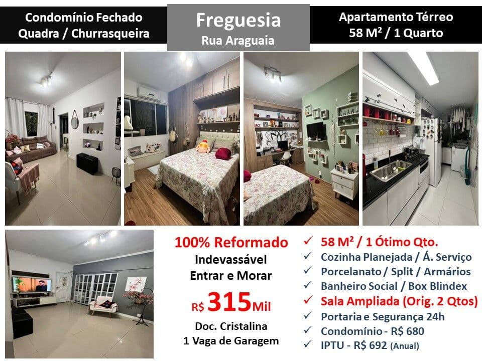 Apto JPA Freguesia Araguaia 58M² 3