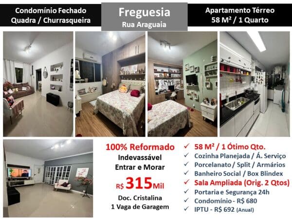 Apto JPA Freguesia Araguaia 58M² 3