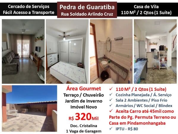 Casa Pedra de Guaratiba Soldado Arlindo Cruz 110M²