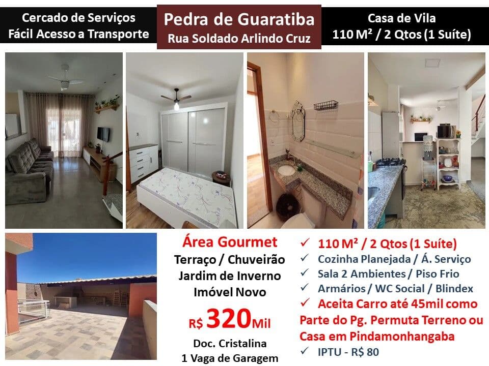 Casa Pedra de Guaratiba Soldado Arlindo Cruz 110M²
