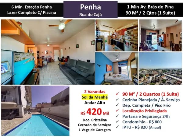 Apto Penha Cajá 90M²