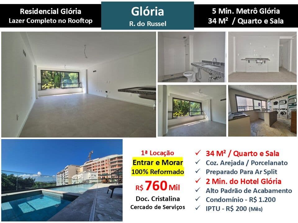 Apto Glória Russel Residencial Glória 34M²