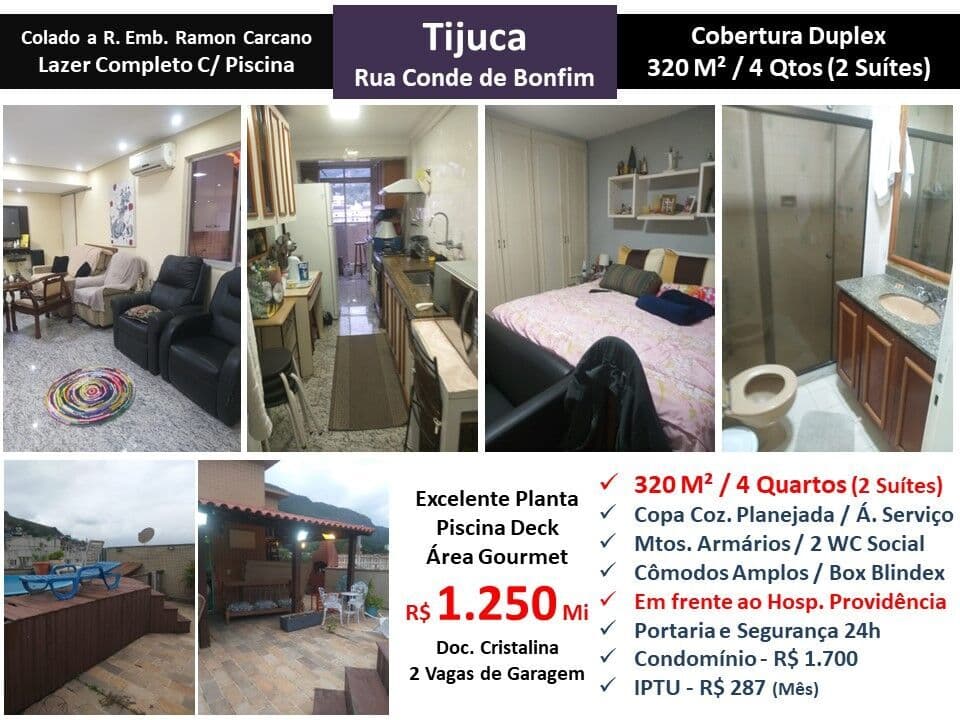 Cob Tijuca Conde de Bonfim 320M²