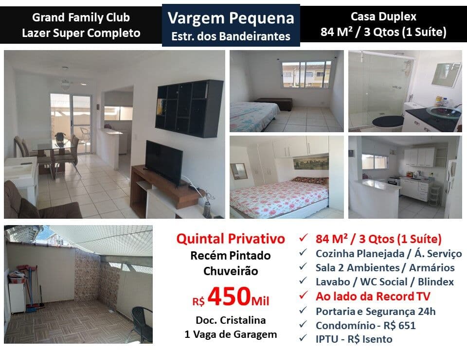 Casa Vargem Grande Family Club 84M² 3