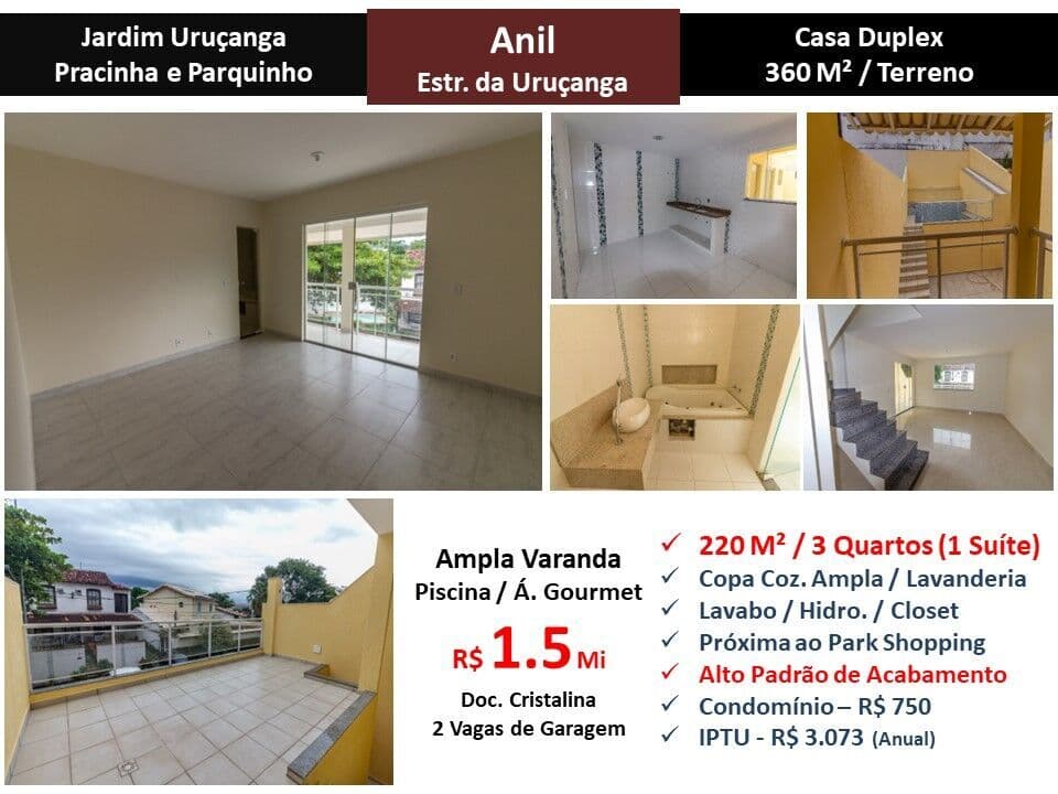 Casa JPA Freguesia Jardim Uruçanga 220M²