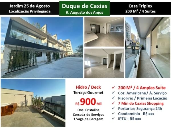 Casa Caxias Augusto dos Anjos 200M²