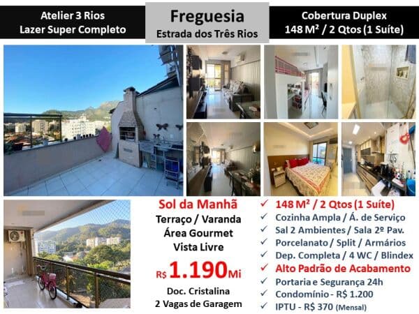 Cob JPA Freguesia Atelier 3 Rios 148M² 2