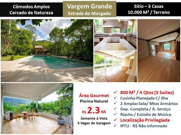 Sítio Vargem Grande Estr. do Morgado 800M²