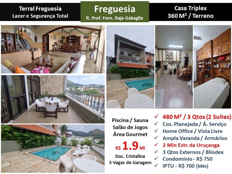 Casa JPA Freguesia Raja Gabaglia Terral 480M²