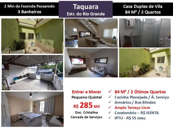 Casa JPA Taquara Rio Grande 84M²