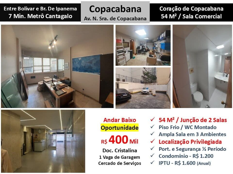 Sala Copacabana N.S de Copacabana 54M²