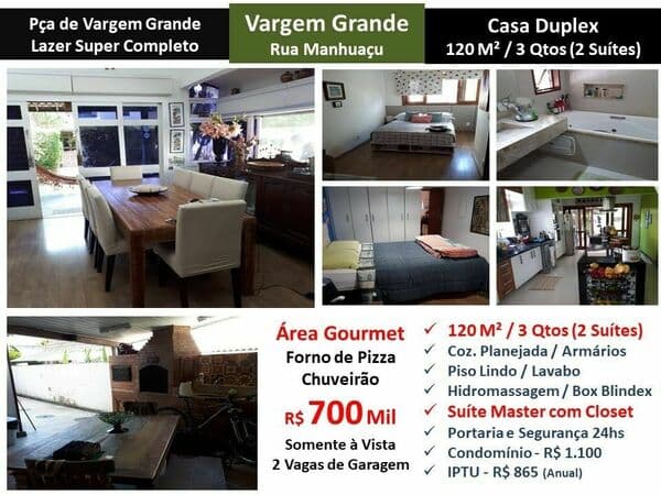 Casa Vargem Grande Manhaçu Praça de Vargem Grande 120M²