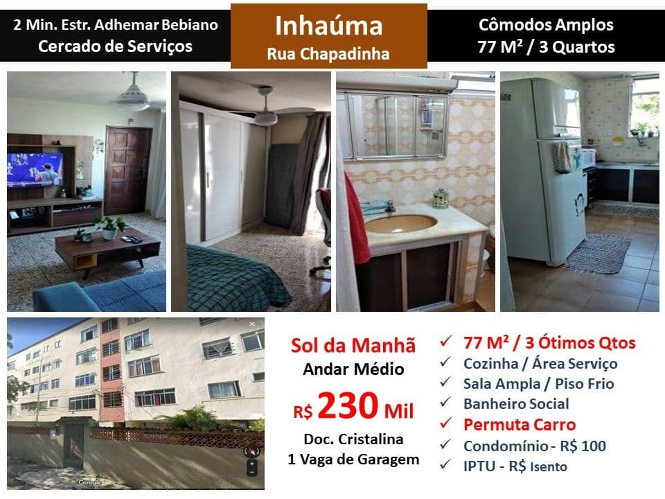 Apto Inhauma Chapadinha 77M²