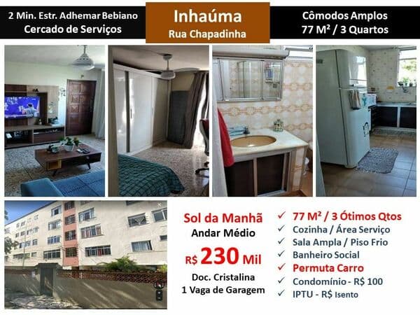 Apto Inhauma Chapadinha 77M²