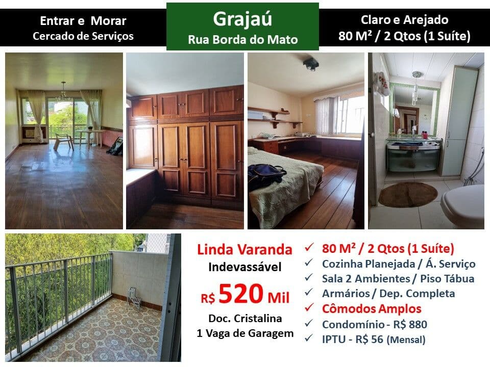 Apto Grajaú Borda do Mato 80M²