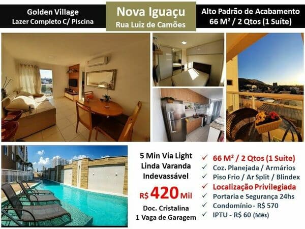 Apto Nova Iguacu Golden Village