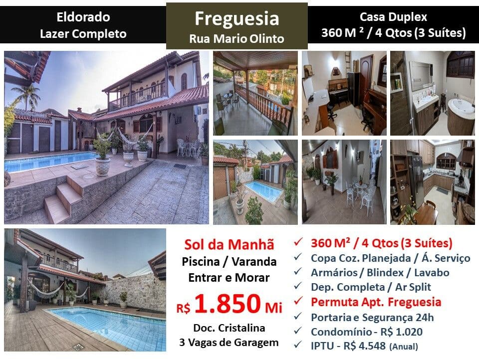 Casa JPA Freguesia Eldorado 360M²