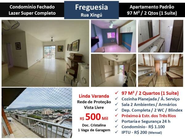 Apto JPA Freguesia Xingu 97M²